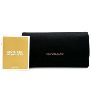 Michael Kors Large Trifold Wallet Black/Gold
